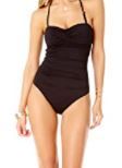 Photo 1 of Anne Cole Women's Standard Twist Front Shirred One Piece Swimsuit
