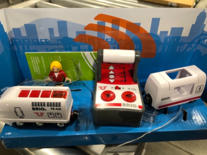 Photo 1 of BRIO World - 33510 Remote Control Travel Train | 4 Piece Train Toy for Kids Ages 3 and Up,Multi
