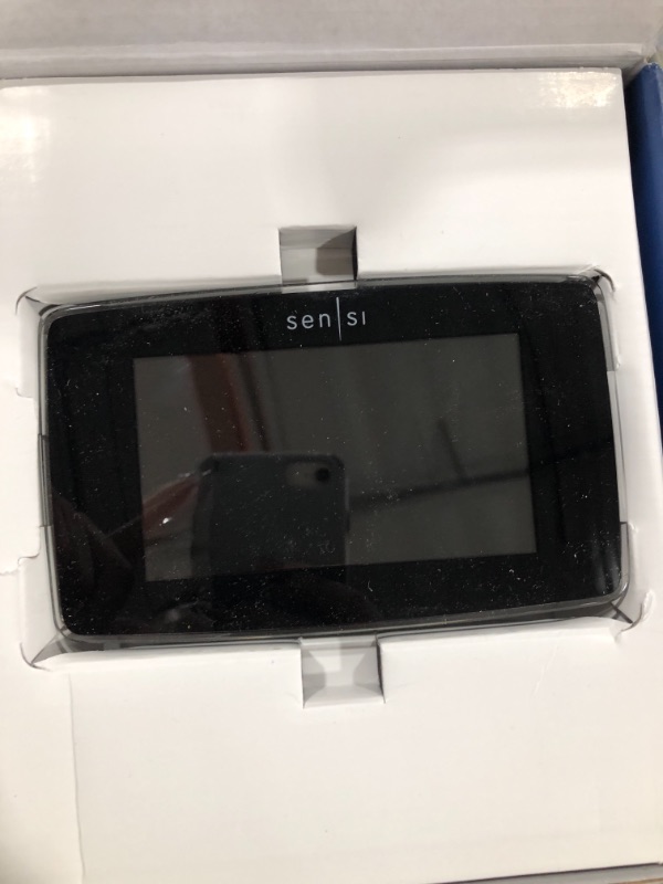 Photo 2 of Emerson Sensi Touch Wi-Fi Smart Thermostat with Touchscreen Color Display, Works with Alexa, Energy Star Certified, C-wire Required, ST75 Black 5.625" x 3.4" x 1.17"
