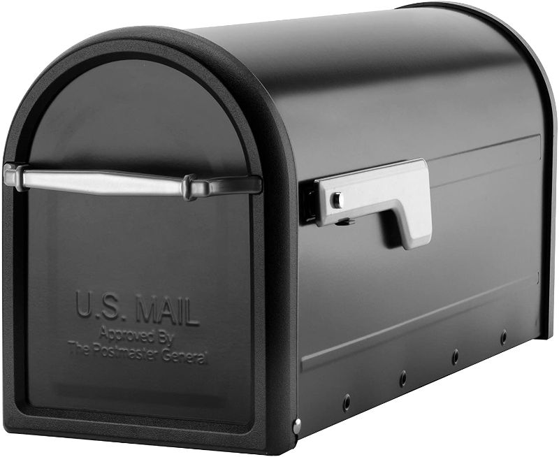 Photo 1 of Architectural Mailboxes 8950B-10 Chadwick Postmount Mailbox, Large, Black
