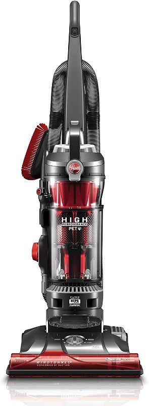 Photo 1 of Hoover WindTunnel 3 High Performance Pet Bagless Corded Upright Vacuum Cleaner, UH72630, Red
