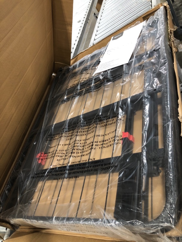 Photo 1 of Amazon Basics Foldable, 18" Black Metal Platform Bed Frame with Tool-Free Assembly, No Box Spring Needed - Twin
