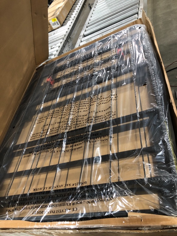 Photo 1 of Amazon Basics Foldable, 14" Black Metal Platform Bed Frame with Tool-Free Assembly, No Box Spring Needed
