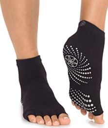 Photo 1 of Gaiam Yoga Socks - Toeless Grippy Non Slip Sticky Grip Accessories for Women & Men
