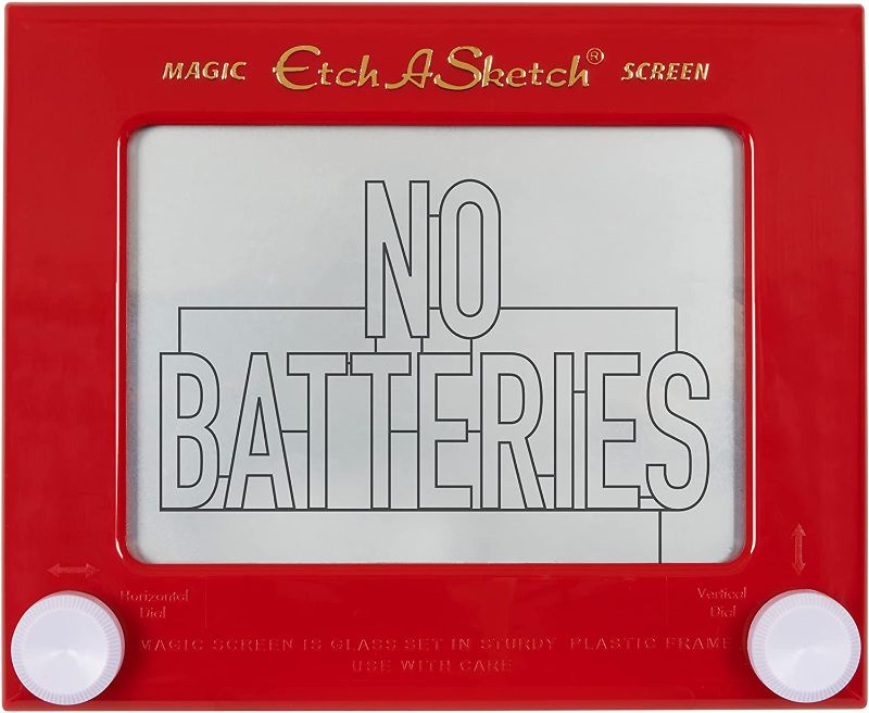 Photo 1 of Etch A Sketch, Classic Red Drawing Toy with Magic Screen, for Ages 3 and Up
