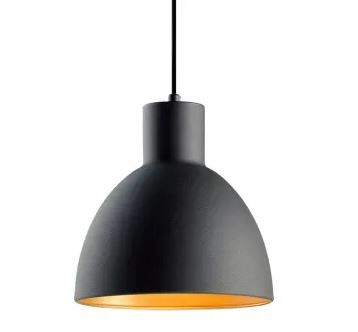 Photo 1 of 3 Light 9" Pendant with Metal Dome Shade