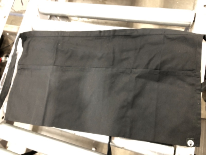 Photo 2 of Chef Works One Size Reversible Waist Apron, Black, Standard
