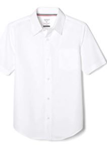 Photo 1 of French Toast Boys' Short Sleeve Classic Poplin Dress Shirt (Standard & Husky) size 20
