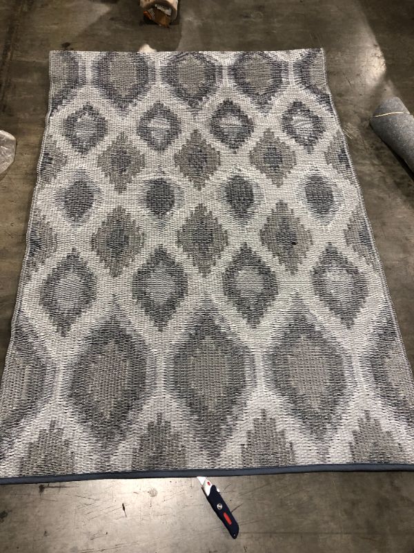 Photo 1 of Blue and Grey Designed  Carpet Unknown Make or Model