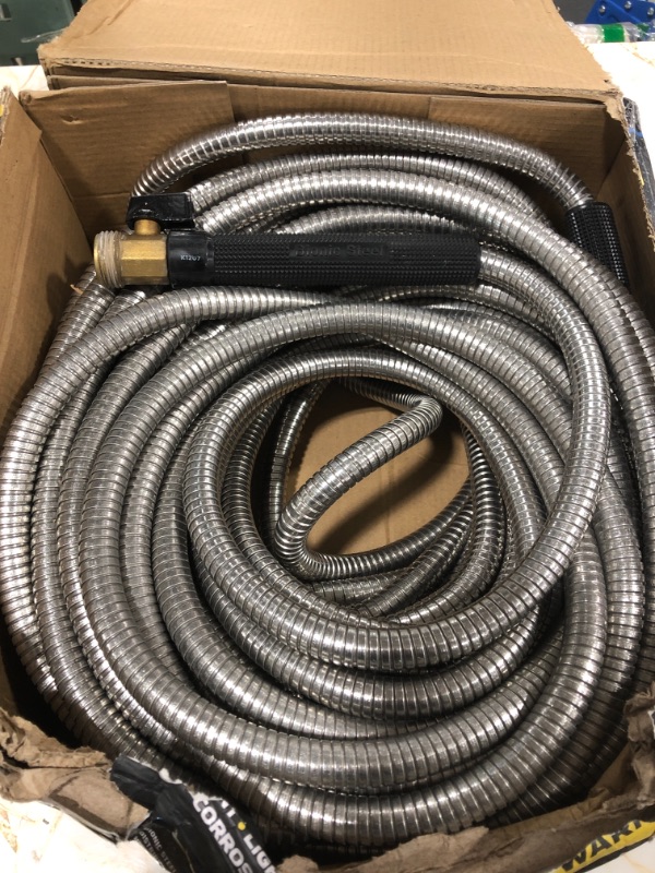 Photo 2 of Bionic Steel 2430 Pro Stainless Steel Metal Garden Hose, 100'