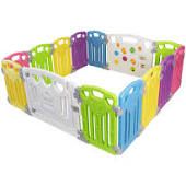 Photo 1 of Baby Playpen Kids Activity Centre Safety Play Yard Home Indoor Outdoor New Pen (multicolour, Classic set 14 panel)
