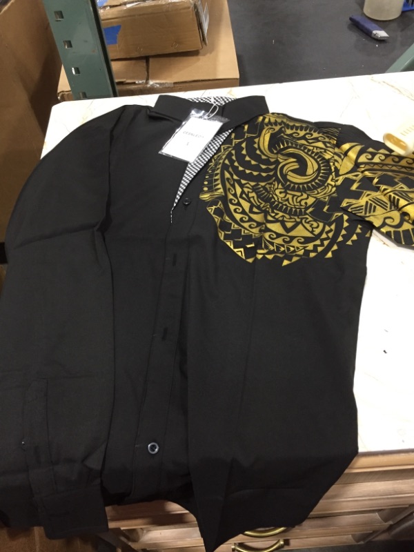 Photo 1 of BLACK LARGE BUTTON DOWN TRIBAL SLEEVE