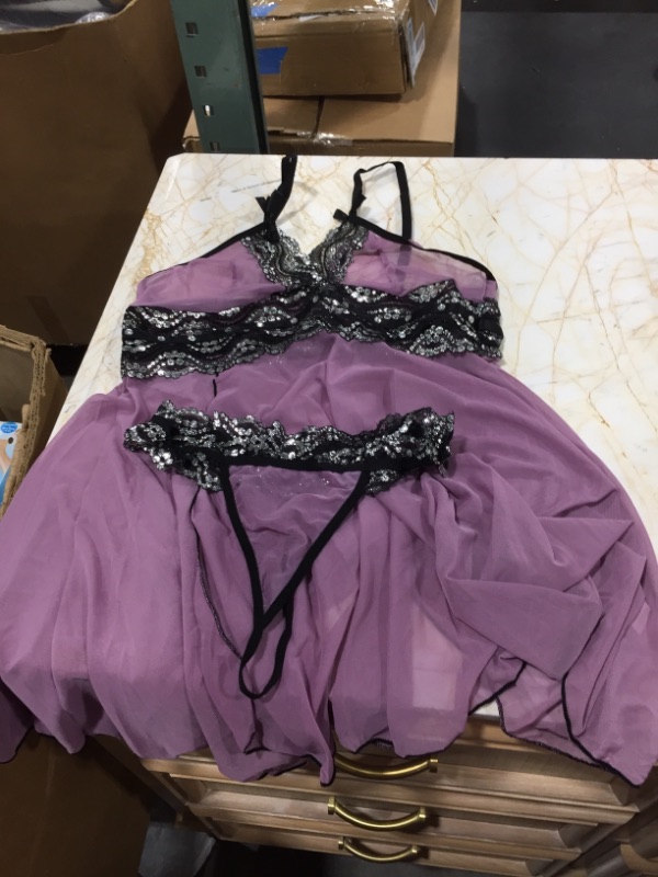 Photo 1 of Light Purple Leingerie 2 piece
Size 3XL