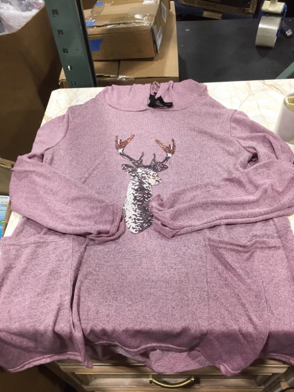 Photo 1 of PURPLE REINDEER HOODIE COAT 
SMALL