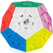 Photo 1 of Coogam Qiyi Megaminx Cube Sculpted Stickerless 3x3 Pentagonal Dodecahedron Speed Cube Puzzle Toy (Qiheng S Version)
