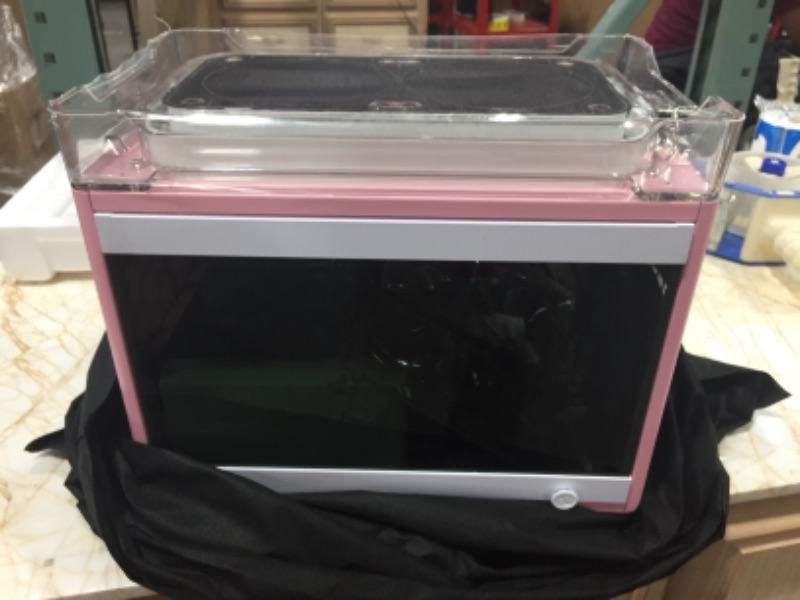Photo 1 of InWin A1 Plus Pink Mini-ITX Tower with Integrated ARGB Lighting - 650W Gold Power Supply - Qi Wireless Phone Charger - Computer Chassis Case
