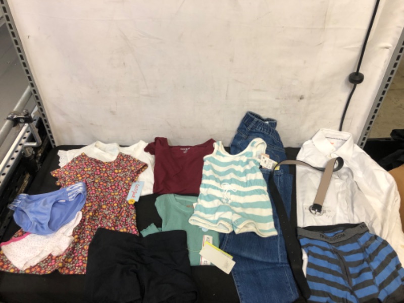 Photo 1 of 12 PC LOT, VARIOUS KIDS CLOTHES SIZES L-XS