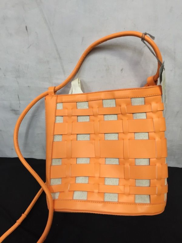 Photo 2 of Basket Weave Woven Bucket Bag - A New Day™

