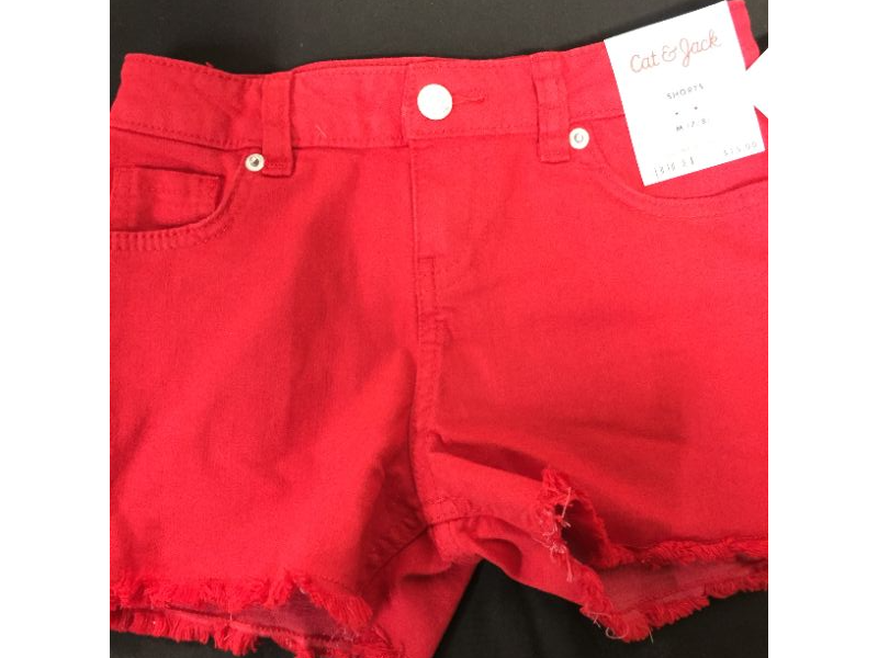 Photo 2 of 
Girls' Jean Shorts - Cat & Jack™ Red M - Target