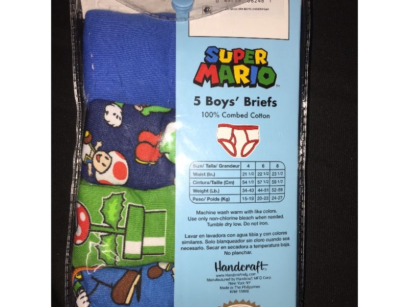 Photo 1 of Boys' Mario 5pk Underwear - 4