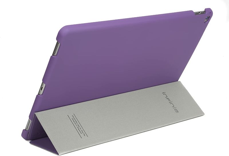 Photo 2 of Slim iPad Pro 12.9-inch Protective Case, iPad Pro 12.9” Magnetic Sleep/Wake Cover [Slim Design][Magnetic Closure][Drop Resistant] with Smart Cover (Purple)
