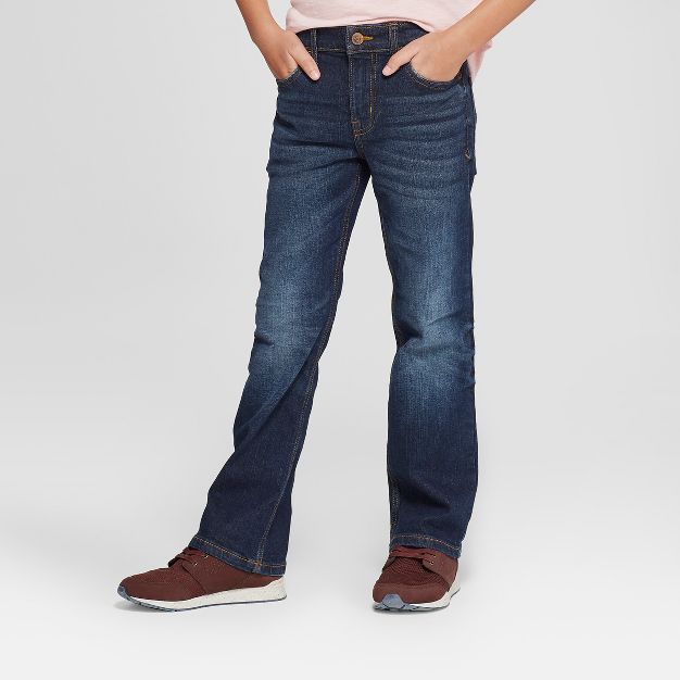 Photo 3 of Boys' Stretch Bootcut Fit Jeans - Cat & Jack™

size----14