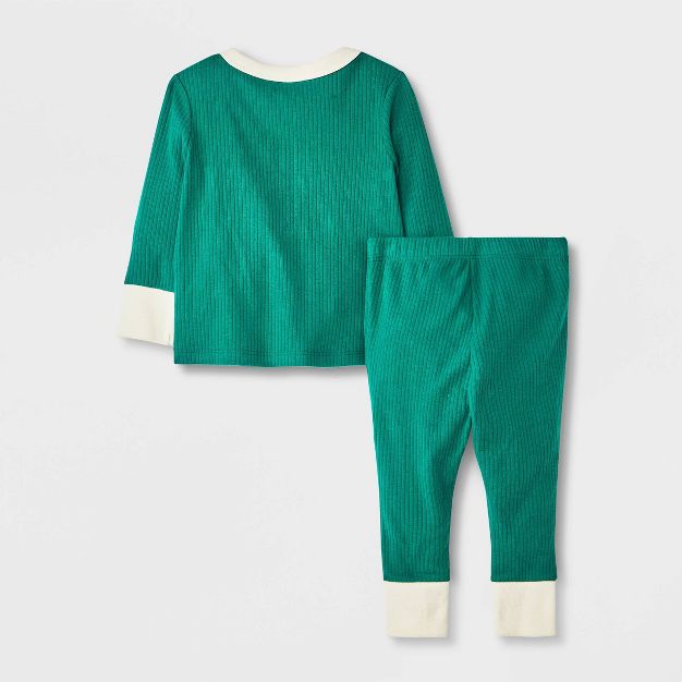Photo 3 of Baby 2pc Henley Cozy Ribbed Top & Bottom Set - Cat & Jack™ Green

0/3 MONTH 