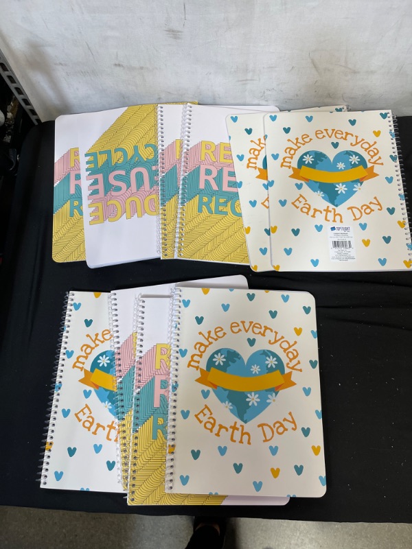 Photo 1 of 10ct Wide Ruled Composition Notebook Planet Awareness Reduce Reuse Recycle/ Earth Day- Top Flight
