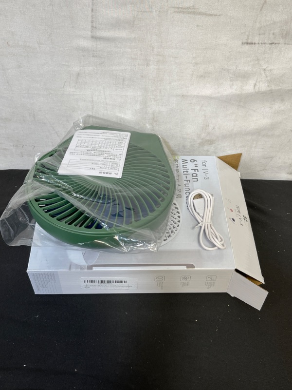 Photo 1 of Taipow Portable Table Fan USB Desk Fan Rechargeable Strong Wind Silent Small Fan for Bedroom Car Office Gym and Camping
