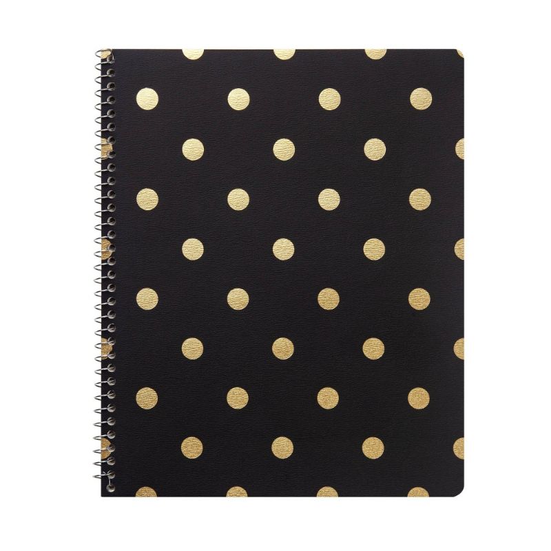 Photo 1 of 10ct- College Ruled 1 Subject Spiral Notebook Stripe Dots - Greenroom
