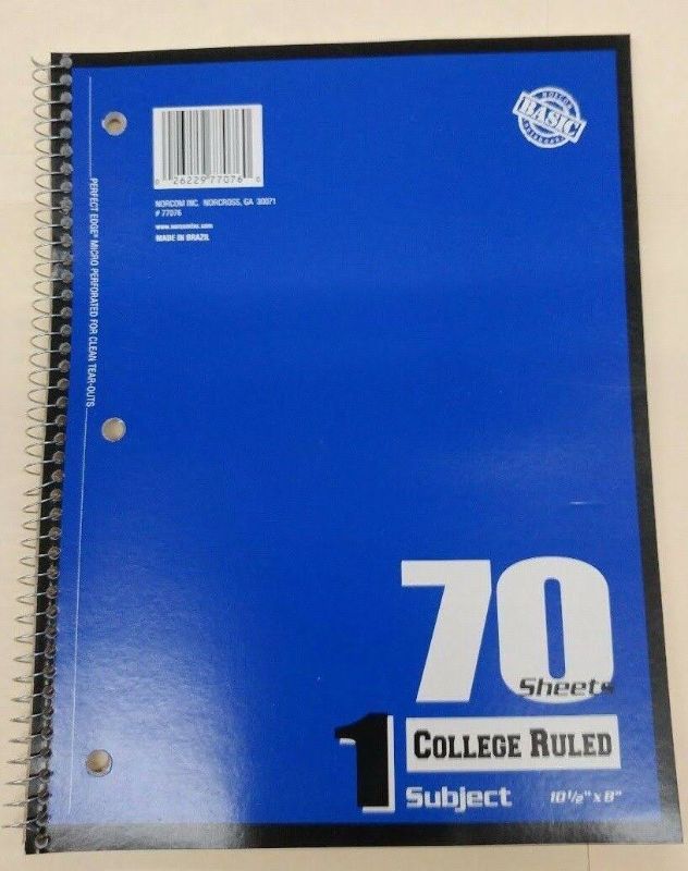 Photo 9 of 10ct 1 Subject Spiral Notebook (Colors & Design May Vary)
***MAY NOT BE SAME DESIGN AS LIVE PICTURE***
