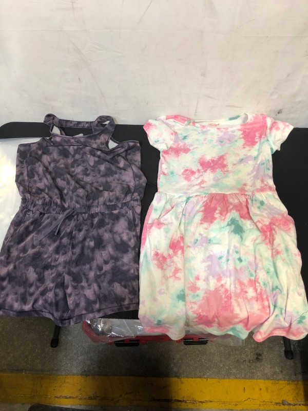 Photo 1 of 2 PC GIRLS DRESS & ROMPER, SIZE LARGE
