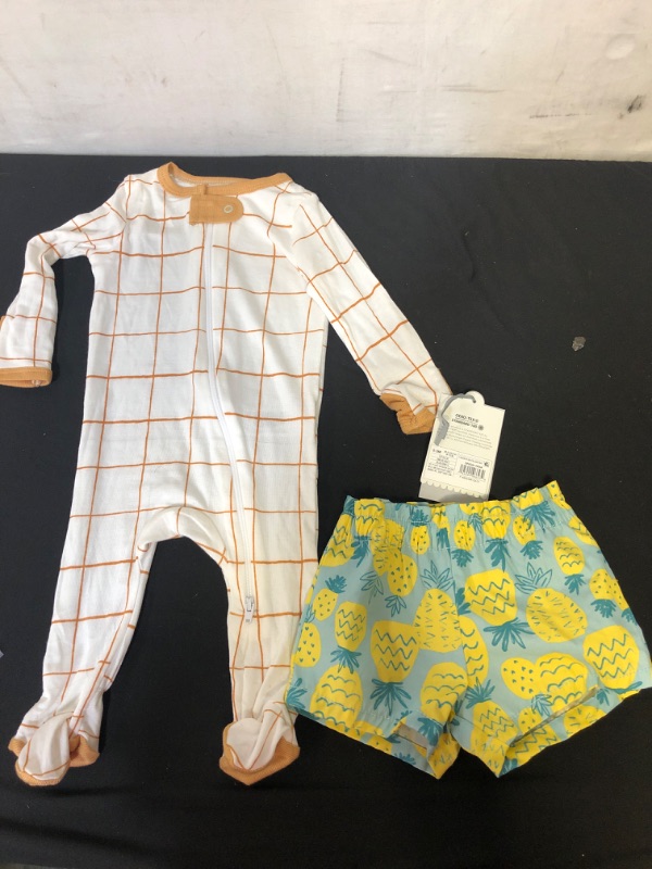 Photo 1 of 2 PC, BABY MODAL SLEEP N' PLAY (0-3M) & SHORTS (3M)