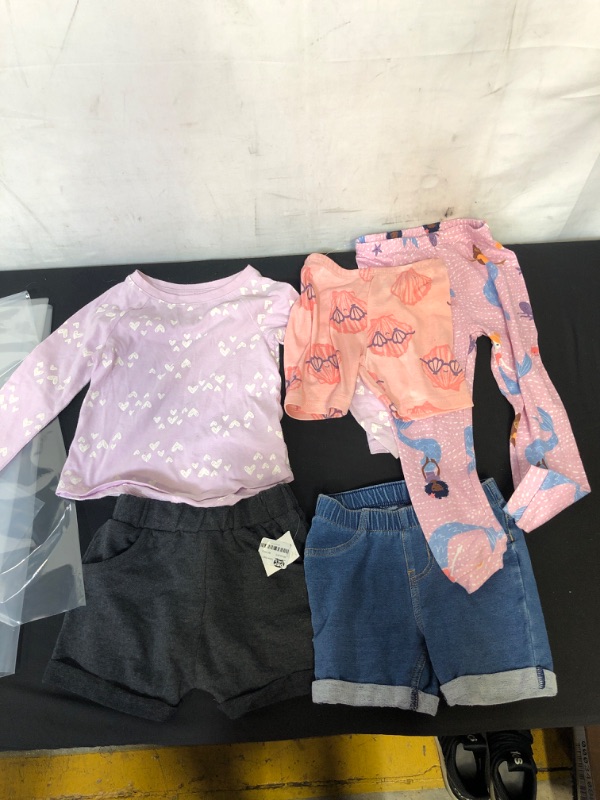 Photo 1 of 5 PC, TODDLER GIRLS LONG SLEEVE TOP AND BOTTOMS, SIZE 2T