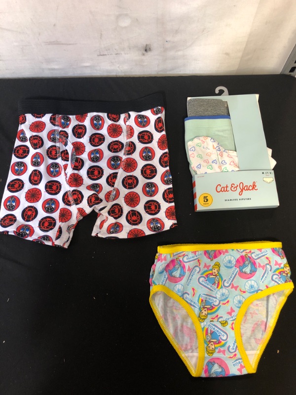 Photo 1 of 3 PC LOT, CHILDREN UNDERWEAR, SIZE 4, 7, 8