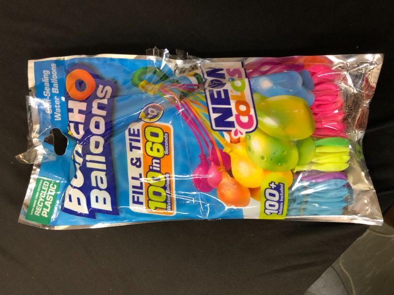 Photo 2 of Bunch O Balloons Neon Splash May EC - 3pk