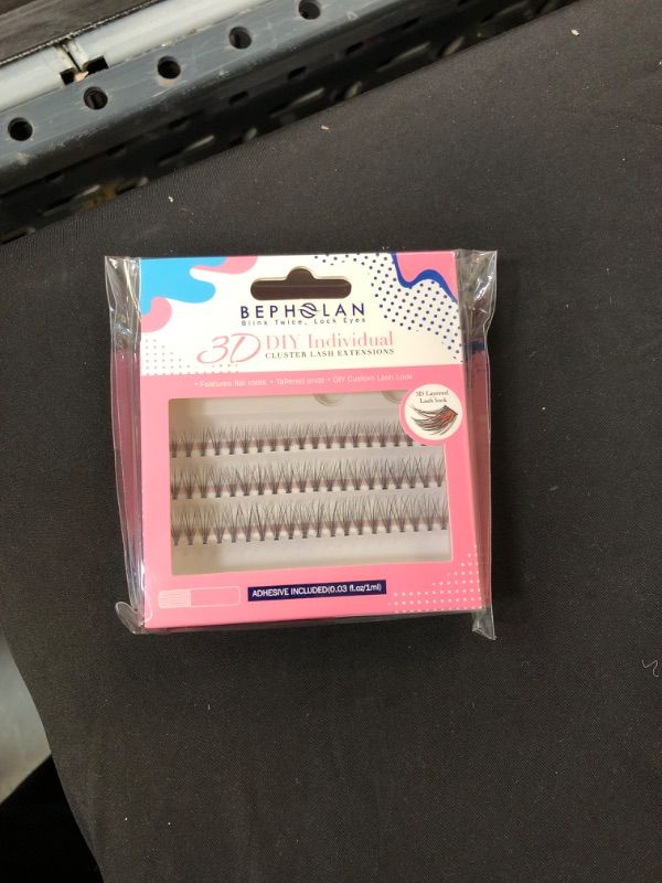 Photo 2 of 
BEPHOLAN Individual Cluster Eyelash Extensions Thickness 0.07 C Curl Mix Length 3 Rows 20 Pieces Per Row Individual Lash Extensions Professional