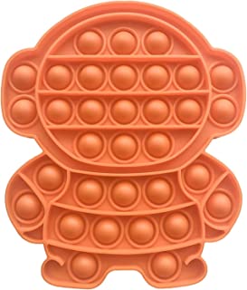 Photo 1 of (2)Push Bubble Fidget Toys for Children,Sensory Toy Funny Relief Stress Desktop Game Soft Squeeze Toy Logical Reasoning Training(4.Orange Robot)