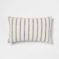 Photo 1 of Woven Striped with Plaid Reverse Throw Pillow - Threshold™ Dimensions (Overall): 20 Inches (L), 12 Inches (W), 4 Inches thick

 

