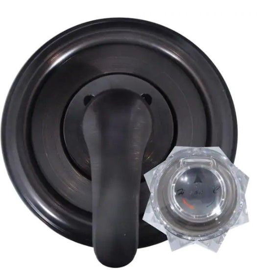 Photo 1 of 1-Handle Valve Trim Kit in Oil Rubbed Bronze for Delta Tub/Shower Faucets (Valve Not Included)
