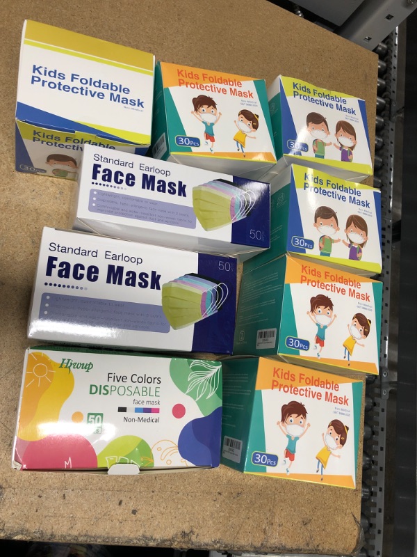 Photo 1 of Bundle bag of face mask for kids/adults ***9 items***