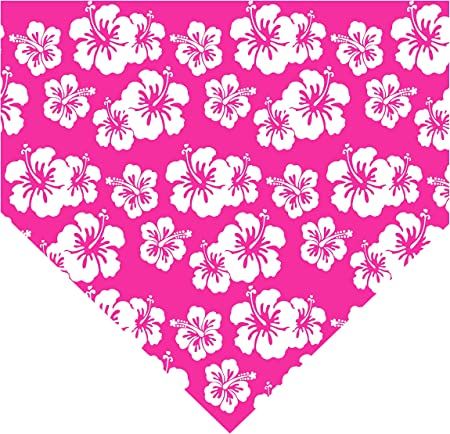 Photo 1 of SAE99 Hawaiian Floral Pet Dog Cat Puppy Bandana for Small to Large Breed