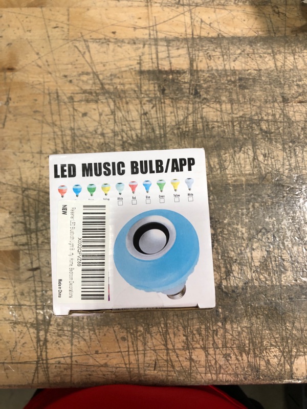 Photo 2 of Reisener LED Bluetooth Light Bulbs with Speaker, RGB Wireless Smart Music E26 Bulbs with Cool White, Color Changing with Remote & APP Control for Party, Home, Bedroom Decorations