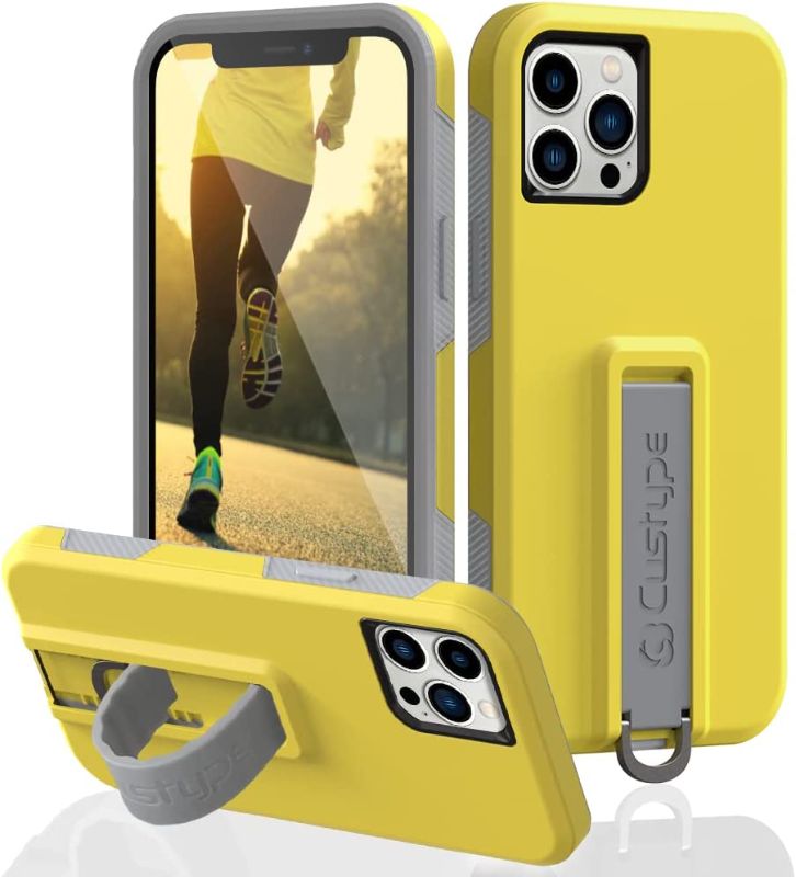 Photo 1 of CUSTYPE iPhone 13 Pro Max Case with Stand Military Grade Tested Heavy-Duty Tough Rugged Case for iPhone 13 Pro Max Compatible with iPhone 13 Pro Max 6.7 inch-Yellow
