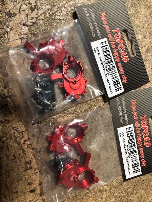 Photo 2 of 2pcks of TOPCAD Red Cat REDCAT GEN8 Red Cat Upgrade Metal Front Steering Cup RER11406 (red)
