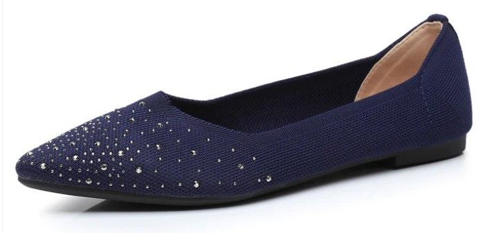 Photo 1 of Women's Dextrous Rhinestone Flat Shoe SIZE 7