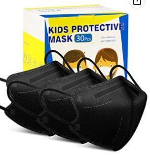 Photo 1 of (X7) Pupmoms Kids Masks Disposable, 30Pcs Breathable 4-Ply Filtration Breathable Kids Mask with Elastic Earloop, Protective Face Mask for Kids Child Boy Girl Outdoor 
