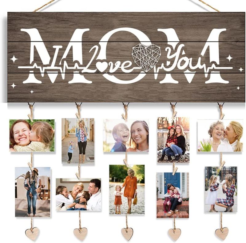 Photo 1 of 2-pack
Oscenlife Mothers Day Gifts , Gifts for Mom from Daughter, Son Husband, I Love You Mom of Hanging Photo Light Yellow
