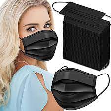 Photo 1 of 5-pack
Black Disposable Face Masks, 100 Pack Face Mask 3 Ply Disposable Masks