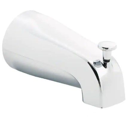 Photo 1 of 5.56 in. Long Pull-Up Diverter Tub Spout in Chrome
